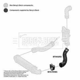 BORG & BECK bth1692 -  Трубка нагнетаемого воздуха